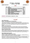 Term 1 syllabus sample paper for exam preparation 