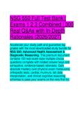 NSG 550 Full Test Bank&colon; Exams 1&comma; 2 & 3 Combined &vert; 300 Real Q&As & Rationales 2026&sol;2027