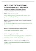 WEST COAST EMT BLOCK EXAM 3&NewLine;COMPREHENSIVE TEST PAPER WITH&NewLine;SOLVED QUESTIONS GRADED A&plus;