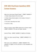 EVR 1001 Final Exam Questions With Correct Answers