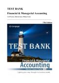 Test Bank &mdash; Financial & Managerial Accounting&comma; 17th Edition &lpar;Warren&comma; Jones & Tayler&comma; 2025&rpar; &vert; All Chapters 1-28 Covered&NewLine;
