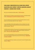 OSHA BASIC ORIENTATION PLUS EXAM 2026 UPDATE&NewLine;QUESTIONS AND CORRECT VERIFIED ANSWERS ALREADY&NewLine;GRADED A&plus; &lpar;BRAND NEW VISION&rpar;&NewLine;