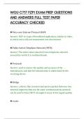 WGU C717 FZP1 EXAM PREP QUESTIONS&NewLine;AND ANSWERS FULL TEST PAPER&NewLine;ACCURACY CHECKED
