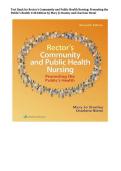 Test Bank for Community and Public Health Nursing by Cherie Rector