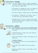 entrepreneurial activity summary and notes&comma; simple breakdown of topic 13&period;