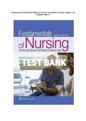 Fundamentals of Nursing 9th Edition by Taylor&comma; Lynn&comma; Bartlett Test Bank &vert; Chapters 1-46 &vert; Complete Exam Guide&NewLine;&NewLine;