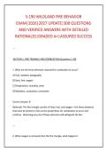 S-190 WILDLAND FIRE BEHAVIOR &NewLine;EXAM&vert;2026&vert;2027 UPDATE&vert;300 QUESTIONS &NewLine;AND VERIFIED ANSWERS WITH DETAILED &NewLine;RATIONALES&vert;GRADED A&plus;&vert;ASSURED SUCCESS &NewLine;