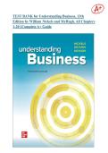 TEST BANK for Understanding Business&comma; 13th  Edition by William Nickels and McHugh&comma; All Chapters  1-20 &vert;&vert;Complete A&plus; Guide