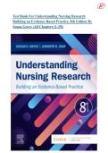 Test Bank For Understanding Nursing Research  Building an Evidence-Based Practice&comma; 8th Edition By  Susan Grove &vert;All Chapters &lpar;1-29&rpar;&vert;