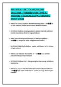 AHIP FINAL CERTIFICATION EXAM WITH CORRECT SOLUTIONS &sol;AHIP FINAL CERTIFICATION EXAM  GRADED A&plus; &sol;GUARANTEED PASS &excl;&excl;&excl;&period;