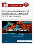 Test Bank for Pathophysiology&colon; The Biologic Basis for Disease in Adults and Children&comma; 8th Edition &ndash; McCance & Huether &lpar;ISBN&colon; 9780323583473&rpar; &ndash; All Chapters Covered&NewLine;
