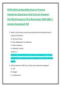 NFPA 650 Combustible Dust in Process&NewLine;Industries Questions And Correct Answers&NewLine;&lpar;Verified Answers&rpar; Plus Rationales 2026 Q&A &vert;&NewLine;Instant Download Pdf