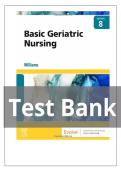 TEST BANK FOR Basic Geriatric Nursing 8th Edition by Patricia A&period; Williams ISBN&colon; 978-0323826853 COMPLETE GUIDE ALL CHAPTERS COVERED 100&percnt; VERIFIED A&plus; GRADE ASSURED&excl;&excl;&excl;&excl;NEW LATEST UPDATE&excl;&excl;&excl;&excl;&excl;