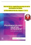 Applied Pharmacology for the Dental Hygienist 9th Edition Test Bank &vert; Exam Questions & Answers