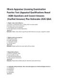 Illinois Appraiser Licensing Examination &lpar;AQB&rpar; Practice Test &ndash; Complete Study Guide & Rationales