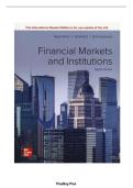 TEST BANK FOR Financial Markets and Institutions 8th Edition by Anthony Saunders&comma; Marcia Millon Cornett&comma; Otgo Erhemjamts ISBN&colon; 978-1260772401 COMPLETE GUIDE ALL CHAPTERS COVERED 100&percnt; VERIFIED A&plus; GRADE ASSURED&excl;&excl;&excl;&excl;NEW LATEST UPDATE&excl;&excl;&excl;&excl;