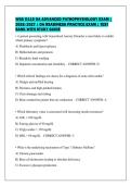 WGU D115 OA ADVANCED PATHOPHYSIOLOGY EXAM &vert;&NewLine;2026&sol;2027 &vert; OA READINESS PRACTICE EXAM &vert; TEST&NewLine;BANK WITH STUDY GUIDE