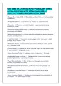 WGU D115 OA ADVANCED PATHOPHYSIOLOGY EXAM &vert;&NewLine;ACTUAL QUESTIONS WITH DETAILED ANSWERS &vert;&NewLine;2026&sol;2027 &vert; OA READINESS PRACTICE EXAM