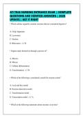 ATI TEAS NURSING ENTRANCE EXAM &vert; COMPLETE&NewLine;QUESTIONS AND VERIFIED ANSWERS &vert; 2026&NewLine;UPDATE &vert; GET IT RIGHT