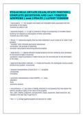 TEXAS REAL ESTATE EXAM&semi; STATE PORTION &vert;&NewLine;COMPLETE QUESTIONS AND 100&percnt; VERIFIED&NewLine;ANSWERS &vert; 2026 UPDATE &vert; LATEST VERSION