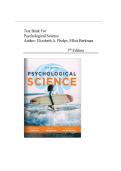 TEST BANK FOR Psychological Science Seventh Edition by Elizabeth A&period; Phelps&comma; Elliot Berkman&comma; Michael S&period; Gazzaniga ISBN&colon;978-0393884944 COMPLETE GUIDE ALL CHAPTERS COVERED 100&percnt; VERIFIED A&plus; GRADE ASSURED&excl;&excl;&excl;&excl;&excl;NEW LATEST UPDATE&excl;&excl;&excl;&excl;&excl;&excl;