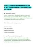WGU C721 NJP1 COMPREHENSIVE EXAM&NewLine;STUDY GUIDE COMPLETE QUESTIONS AND&NewLine;SOLUTIONS&NewLine;