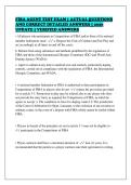 FIBA AGENT TEST EXAM &vert; ACTUAL QUESTIONS&NewLine;AND CORRECT DETAILED ANSWERS &vert; 2026&NewLine;UPDATE &vert; VERIFIED ANSWERS