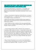 FIBA AGENT TEST EXAM &vert; MOST TESTED QUESTIONS AND&NewLine;VERIFIED SOLUTIONS &vert; 2026 UPDATE &vert; 100&percnt; 
