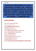 Evolve HESI Comprehensive Exit Exam Prep 2026-2027&colon; 250&plus; Practice Questions with Verified Answers & Rationales &vert; NGN Clinical Judgment Cases &vert; Complete Study Guide &vert; Latest Updated Version &vert; Graded A&plus; &vert; Guaranteed Pass