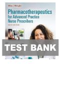 TEST BANK FOR Pharmacotherapeutics for Advanced Practice Nurse Prescribers Sixth Edition by Teri Moser Woo ISBN&colon; 978-1719648035 COMPLETE GUIDE ALL CHAPTERS COVERED 100&percnt; VERIFIED A&plus; GRADE ASSURED&excl;&excl;&excl;&excl;NEW LATEST UPDATE&excl;&excl;&excl;&excl;