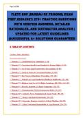 FLETC BOP Bureau of Prisons Exam Prep 2026-2027&colon; 270&plus; Practice Questions with Verified Answers & Rationales &vert; Complete Study Guide &vert; Updated for Latest Guidelines &vert; Graded A&plus; &vert; Pass with Confidence