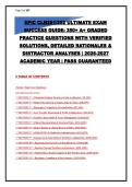 Epic CLN251&sol;252 Ultimate Exam Success Guide 2026-2027&colon; 350&plus; Practice Questions with Verified Answers & Rationales &vert; Complete Study Guide &vert; A&plus; Graded Solutions &vert; Pass Guaranteed