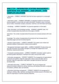 WGU C724 - INFORMATION SYSTEMS MANAGEMENT &vert;&NewLine;QUESTIONS AND ANSWERS &vert; 2026 UPDATE &vert; WITH&NewLine;COMPLETE SOLUTIONS