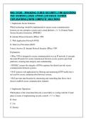 WGU D320 - MANAGING CLOUD SECURITY &vert; 100 QUESTIONS&NewLine;AND ANSWERS &vert; 2026 UPDATE &vert; DETAILED ANSWER&NewLine;EXPLANATIONS &vert; WITH COMPLETE SOLUTIONS
