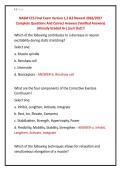 NASM CES Final Exam Version 1&comma;2 &3 Newest 2026&sol;2027 &NewLine;Complete Questions And Correct Answers &lpar;Verified Answers&rpar; &NewLine;&vert;Already Graded A&plus;&vert;&vert;Just Out&excl;&excl;&excl; &NewLine;