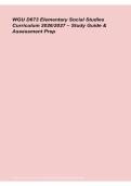 WGU D673 Elementary Social Studies Curriculum 2026&sol;2027 &vert; Study Guide & Assessment Prep