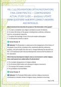 REL C 225 &lpar;FOUNDATIONS OF THE RESTORATION&rpar; &NewLine;FINAL EXAM PRACTICE &mdash; COMPREHENSIVE &NewLine;ACTUAL STUDY GUIDE &mdash; 2026&sol;2027 UPDATE &NewLine;EXAM QUESTIONS 100&percnt; WITH CORRECT ANSWERS &NewLine;AND RATIOALES 