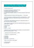 ABO ADVANCED EXAM &vert; COMPLETE QUESTIONS AND&NewLine;DETAILED ANSWER EXPLANATIONS &vert; 2026 UPDATE