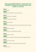 CMN 554 QUIZ PREP MODULE 3 SUBSTANCE USE&NewLine;DISORDER UPDATED ACTUAL QUESTIONS AND&NewLine;CORRECT ANSWERS