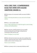 WGU C802 TASK 1 COMPREHENSIVE&NewLine;EXAM TEST PAPER WITH SOLVED&NewLine;QUESTIONS GRADED A&plus;