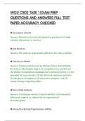 WGU C802 TASK 1 EXAM PREP&NewLine;QUESTIONS AND ANSWERS FULL TEST&NewLine;PAPER ACCURACY CHECKED