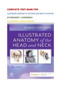 COMPLETE TEST BANK FOR&NewLine;ILLUSTRATED ANATOMY OF THE HEAD AND NECK 7TH EDITION&NewLine;BY MARGARET J&period; FEHRENBACH&NewLine;ALL CHAPTERS &vert; VERIFIED ANSWERS&NewLine;
