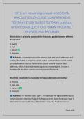 CNT &lpar;core networking competencies&rpar; EXAM &NewLine;PRACTICE &vert; STUDY GUIDE &vert; COMPREHENSIVE &NewLine;TESTBANK STUDY GUIDE &vert; TESTBANK 2026&sol;2027 &NewLine;UPDATE EXAM QUESTIONS 100&percnt; WITH CORRECT &NewLine;ANSWERS AND RATIOALES 