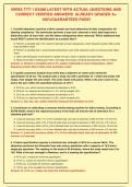 NWSA TTT-1 EXAM LATEST WITH ACTUAL QUESTIONS AND&NewLine;CORRECT VERIFIED ANSWERS  ALREADY GRADED A&plus;&NewLine;100&percnt;GUARANTEED PASS&excl;