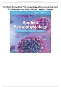 Test Bank- Applied Pathophysiology for the Advanced Practice Nurse 5th Edition&lpar; Lucie Dlugasch&comma;2023&rpar; Latest Edition&vert;&vert; All Chapters