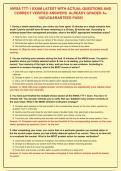 NWSA TTT-1 EXAM LATEST WITH ACTUAL QUESTIONS AND&NewLine;CORRECT VERIFIED ANSWERS  ALREADY GRADED A&plus;&NewLine;100&percnt;GUARANTEED PASS&excl;