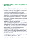 CHAPTER 4 ESCROW ACCOUNTS EXAM QUESTIONS AND ANSWERS