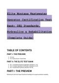 2026&sol;2027 Elite Montana Wastewater Operator Certification Test Bank & Study Guide &vert; Q&A &lpar;DEQ&comma; OSHA&comma; Hydraulics&rpar;