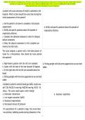 NURS 120 Week 5 Oxygenation Practice Questions Comprehensive Resource To Help You Ace 2026-2027 Exams &NewLine;Includes Frequently Tested Questions With ELABORATED 100&percnt; Correct COMPLETE SOLUTIONS  &NewLine;Guaranteed Pass First Attempt&excl;&excl; Current Update&excl;&excl; 