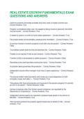 REAL ESTATE ESCROW FUNDAMENTALS EXAM QUESTIONS AND ANSWERS